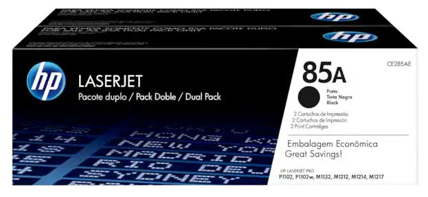 HP - 85A 2-pack Original LaserJet Toner Cartridges, Per cartridge: 1,600 - Black