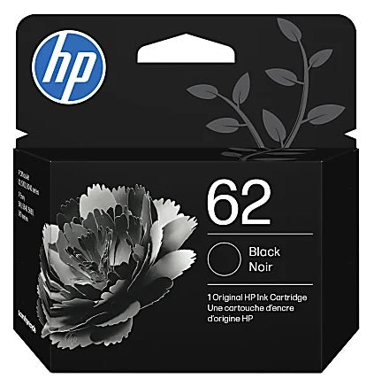 HP 62 Black Ink Cartridge, +C2P04AN