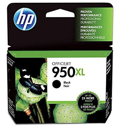 HP 950XL Black High-Yield Ink Cartridge, CN045AN