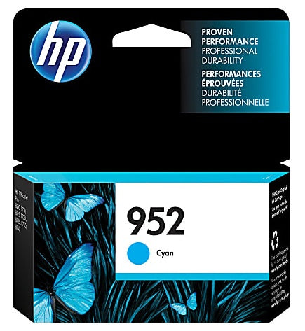 HP 952 Cyan Ink Cartridge, L0S49AN