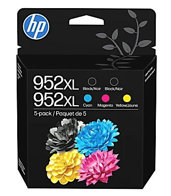 HP 952XL CMY-952XL Blk Ink Crt Cbo 5-Pk