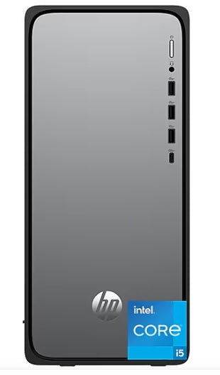 HP OmniDesk Desktop PC, Intel Core i5-14400, 8GB RAM, 256GB SSD