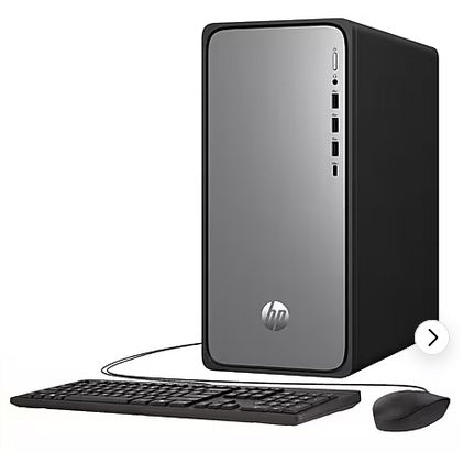 HP OmniDesk Desktop PC, Intel Core i5-14400, 8GB RAM, 256GB SSD